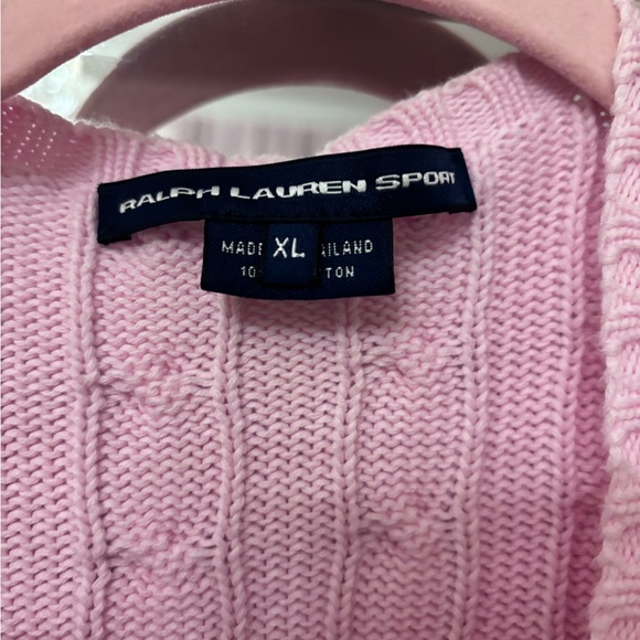 Polo by Ralph Lauren Pink Cable Knit Cardigan - Picture 2 of 3
